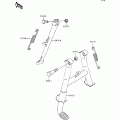 Схема вузла: Підставка для Kawasaki ZR750 Zephyr