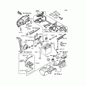 Схема вузла: Електроустаткування для Kawasaki ZR1200 ZRX1200S