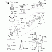 Схема вузла: Масляний насос (1/2) для Kawasaki ZG1000 1000GTR