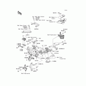 Схема вузла: Кріплення для Kawasaki KLE650 Versys 650