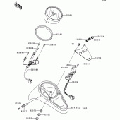 Схема вузла: Meter(s) для Kawasaki VN1500 VN1500 Classic Tourer
