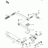 Схема узла: Переключатель передач для Kawasaki VN1500 VN1500 Classic Tourer