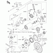 Схема вузла: Starter motor для Kawasaki VN1500 VN1500 Mean Streak
