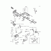 Схема узла: Электрооборудование для Kawasaki KL650 KLR650