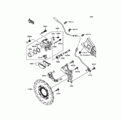 Схема вузла: Заднє гальмо для Kawasaki KLE650 Versys 650 ABS