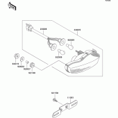 Схема узла: Taillight(s) для Kawasaki ZX1200 Ninja ZX-12R