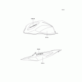 Схема узла: Decals(ebony)(j2) для Kawasaki ZR750 Z750