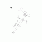 Схема вузла: Підставка для Kawasaki BJ250 Estrella