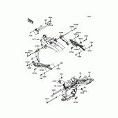 Схема вузла: Кріплення для Kawasaki ZR800 Z800