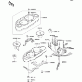Схема вузла: Meter(s) для Kawasaki ZX1100 ZZ-R1100