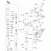 Схема вузла: Передня вилка(1/2) для Kawasaki VN800 Vulcan 800 Classic