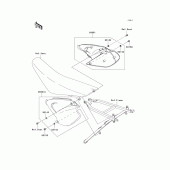 Схема вузла: Side covers для Kawasaki KX250/ KX252 KX250