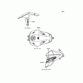 Схема вузла: Decals(Black) для Kawasaki ZR800 Z800 ABS