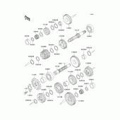 Схема узла: Трансмиссия для Kawasaki EX250 ZZR250