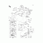Схема вузла: Fuel tank(1/3) для Kawasaki VN800 Vulcan 800