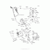 Схема вузла: Охолодження (Acf) для Kawasaki VN1700 Vulcan 1700 Voyager