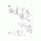Схема узла: Задний фонарь (Стоп-сигнал) для Kawasaki VN1600 Vulcan 1600 Nomad