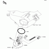 Схема вузла: Fuel pump для Kawasaki ZX636 Ninja ZX-6R