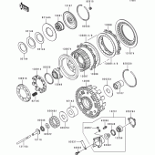 Схема узла: Сцепление для Kawasaki VN1500 VN1500 Classic Tourer