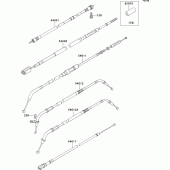 Схема вузла: Троси для Kawasaki VN800 Vulcan 800 Classic