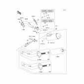 Схема вузла: Вихлопна система для Kawasaki KX250/ KX252 KX250F