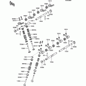 Схема узла: Клапан(ы) для Kawasaki ZX600 GPX600R