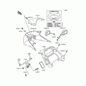 Схема вузла: Обтічник для Kawasaki EX250 ZZR250