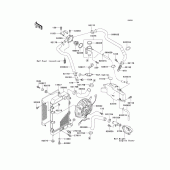 Схема вузла: Радіатор (1/2) для Kawasaki VN1500 VN1500 Classic FI