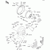 Схема вузла: Headlight(s) для Kawasaki ZR1200 ZRX1200