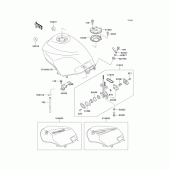 Схема вузла: Паливний бак для Kawasaki EX250 GPX250R
