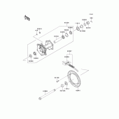 Схема узла: Ступица заднего колеса для Kawasaki KLX250 KLX250S