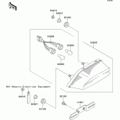 Схема вузла: Taillight(s) для Kawasaki ZR1100 ZRX1100-II