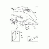 Схема вузла: Крило для Kawasaki KX100