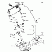Схема вузла: Патрубки системи охолодження для Kawasaki EX650 Ninja 650 ABS
