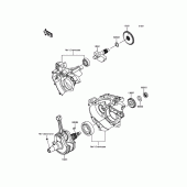 Схема узла: Коленчатый вал для Kawasaki BX250 NINJA 250SL