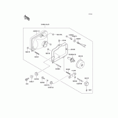 Схема вузла: Head lamp для Kawasaki KL650 KL650 Tengal