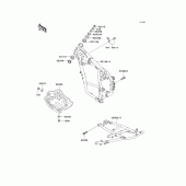 Схема узла: Рама для Kawasaki KL650 KLR650