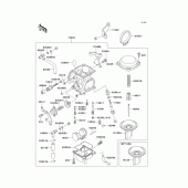 Схема вузла: Карбюратор(1/2) для Kawasaki KLX650 KLX650