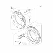 Схема узла: Шины для Kawasaki VN1700 Vulcan 1700 Voyager