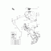 Схема вузла: Паливний бак для Kawasaki ER250 Z250