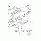 Схема вузла: Cylinder head/cylinder(1/2) для Kawasaki KX250/ KX252 KX250