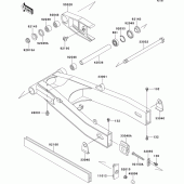 Схема узла: Swing arm для Kawasaki ZX600 ZZ-R600
