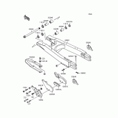 Схема вузла: Задній важіль (Маятник) для Kawasaki KLX250 D-Tracker