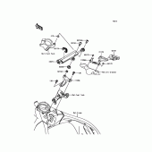 Схема вузла: Steering Damper для Kawasaki ZX1000 Ninja ZX-10RR