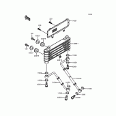Схема вузла: Олійний охолоджувач для Kawasaki ZX900 GPZ900R