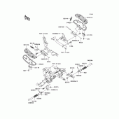 Схема вузла: Підніжки для Kawasaki VN1600 Vulcan 1600 Classic