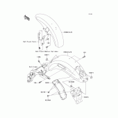 Схема вузла: Крило для Kawasaki VN1500 VN1500 Mean Streak