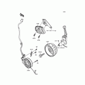 Схема узла: Генератор для Kawasaki BR250 Z250SL