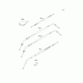 Схема вузла: Троси для Kawasaki EJ650 W650