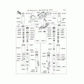 Схема узла: Передняя вилка(1/2) для Kawasaki VN1700 Vulcan 1700 Classic